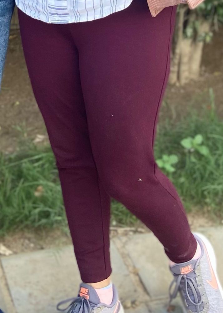 Burgundy Leggings