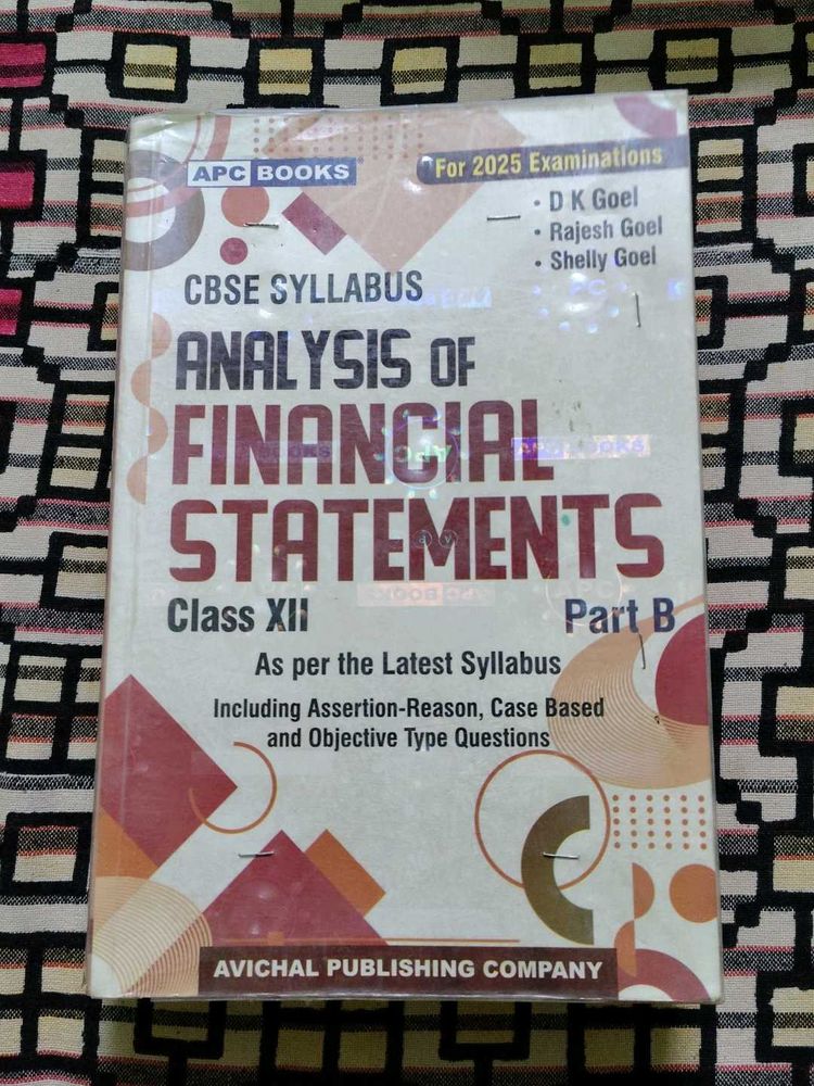 Analysis of Financial Statements Part B Class XII