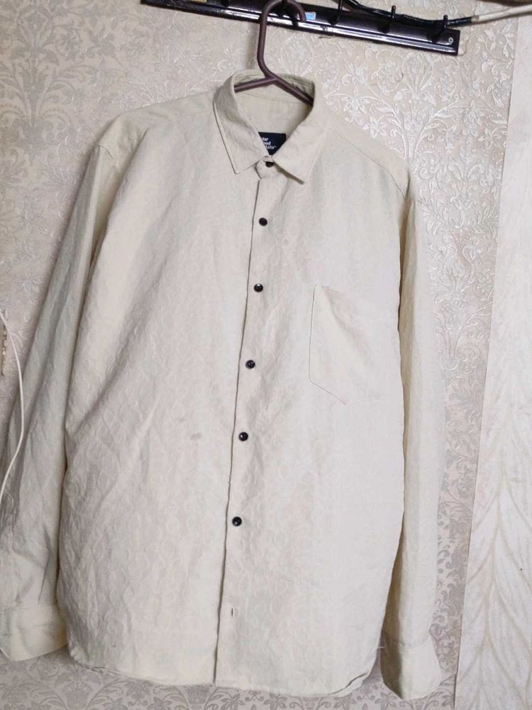 Classic Beige Long Sleeve Shirt