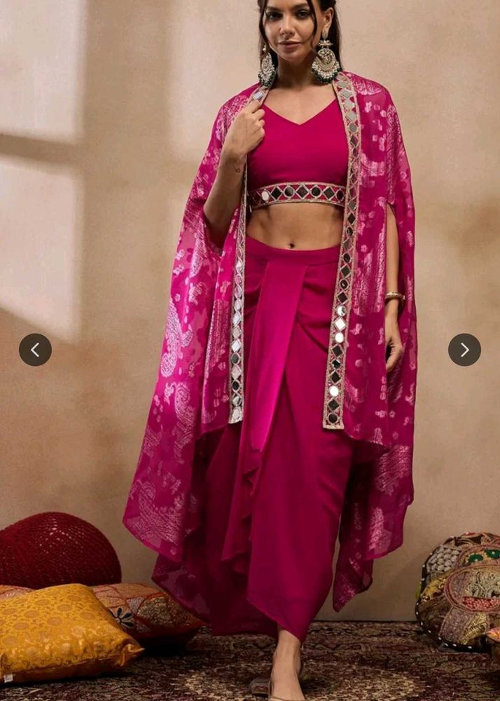 V neck CropTop Mabish By Sonal Jain Dress