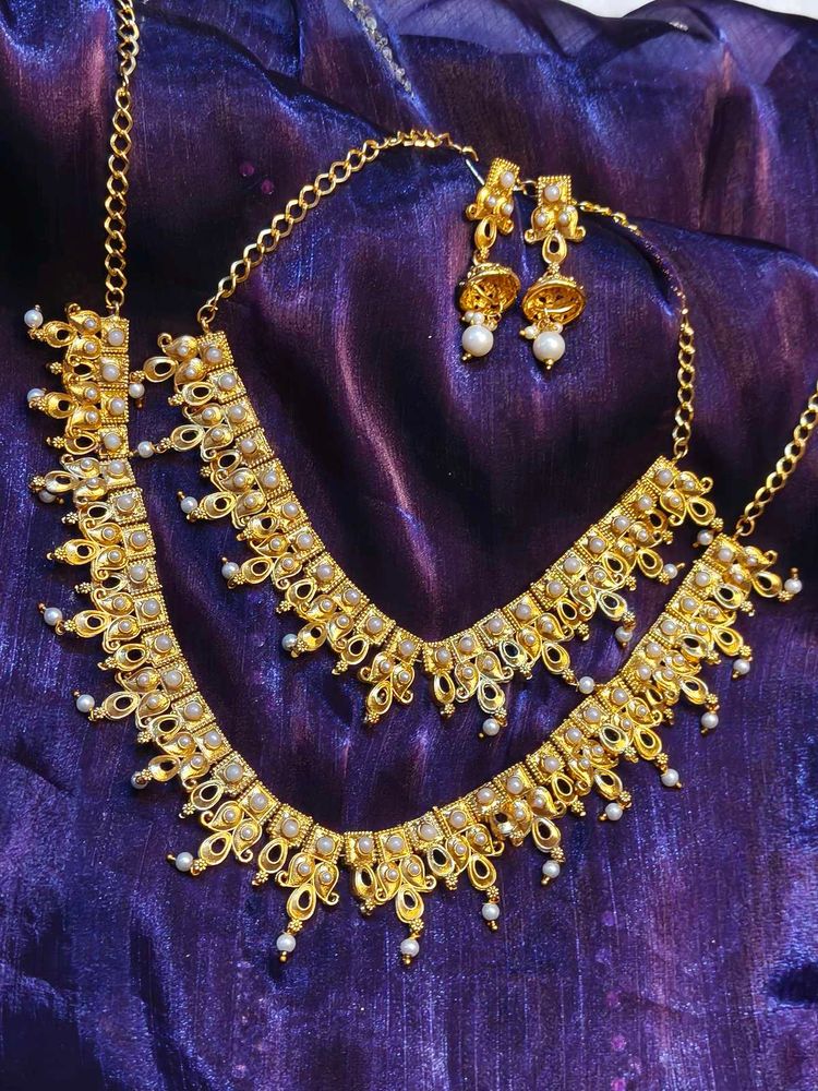 Gold Plated layered Jewellery Set