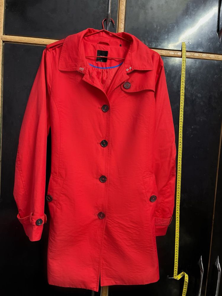 Red Trench Coat - Size Medium