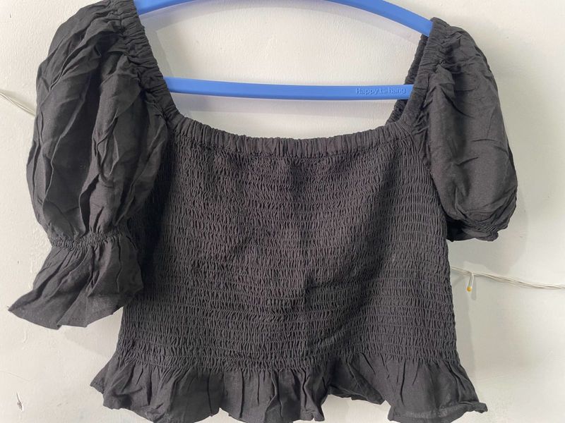 Bell Sleeves Square Neck Blouse Top