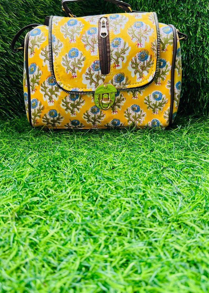 Floral Print Satchel
