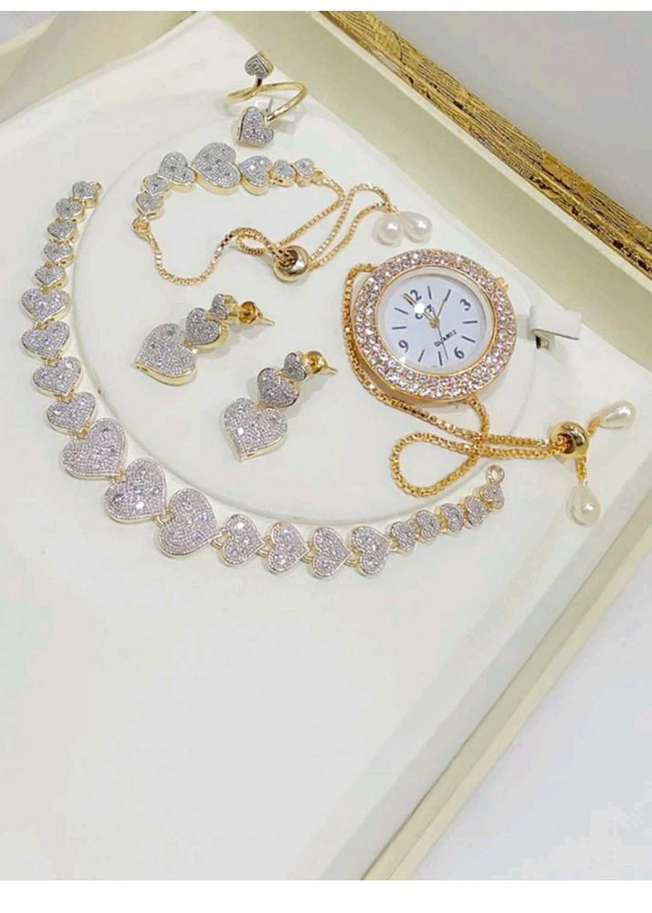 Sparkling Heart Jewelry Set