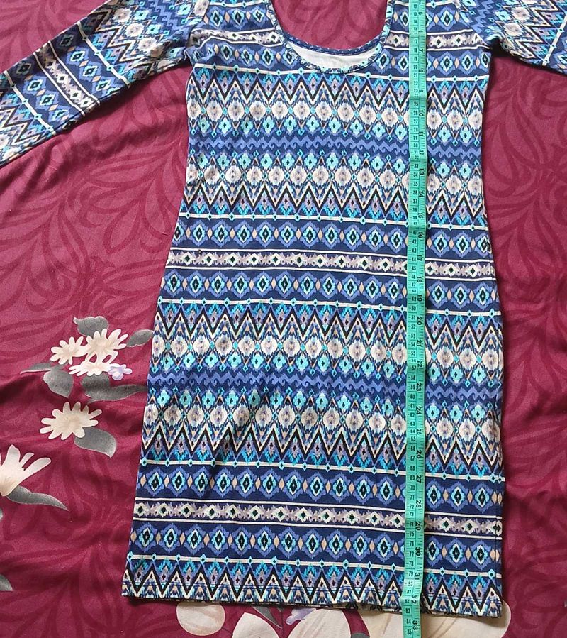 Patterned Mini Dress