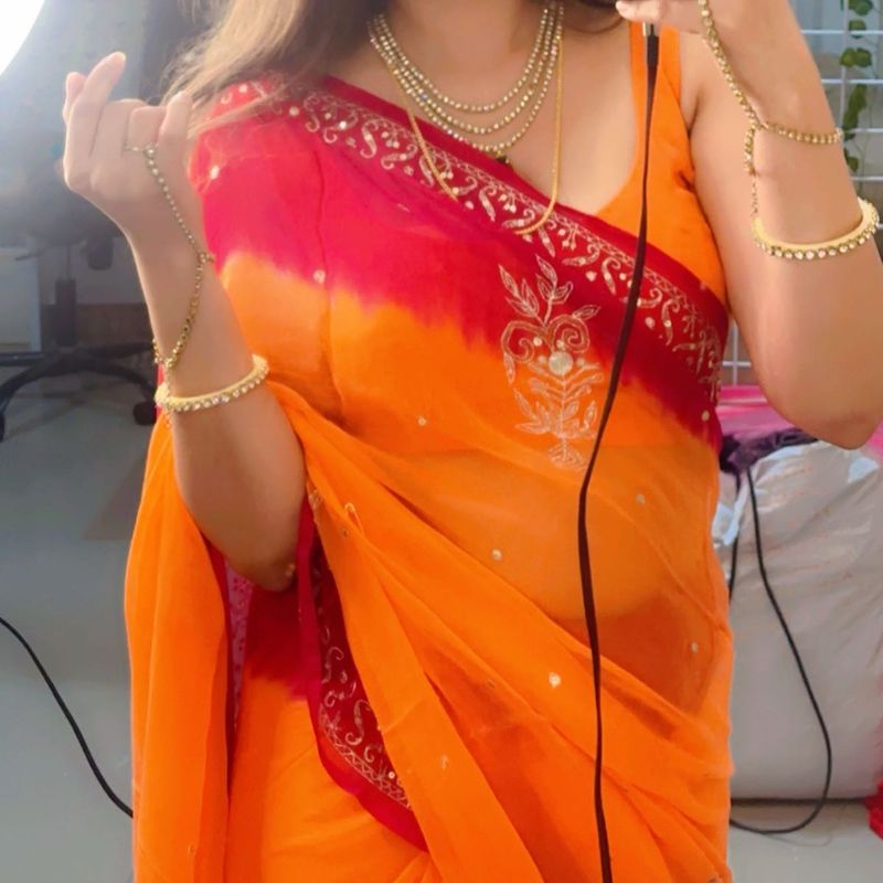 Pure Georgette Saree