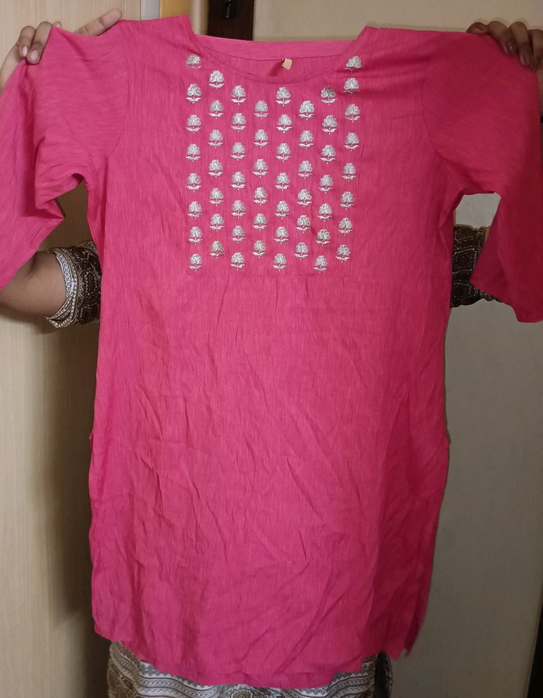 Pink kurti Top
