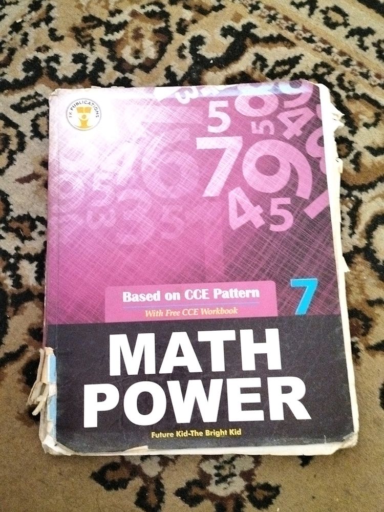 Class 7 Maths Book CCE Pattern