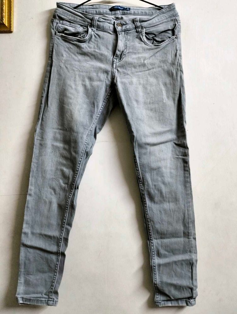 Gray Denim Jeans