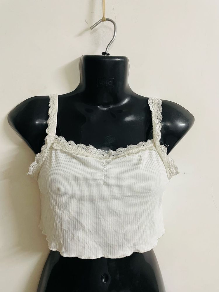 Vintage White Lace Cami