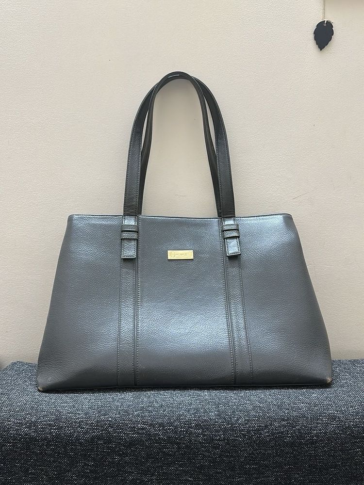 Leather Shoulder Tote Bag