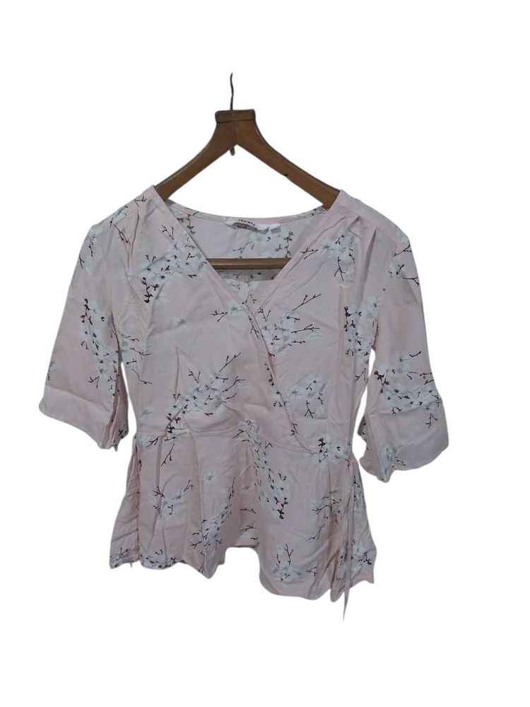 Floral Wrap Top