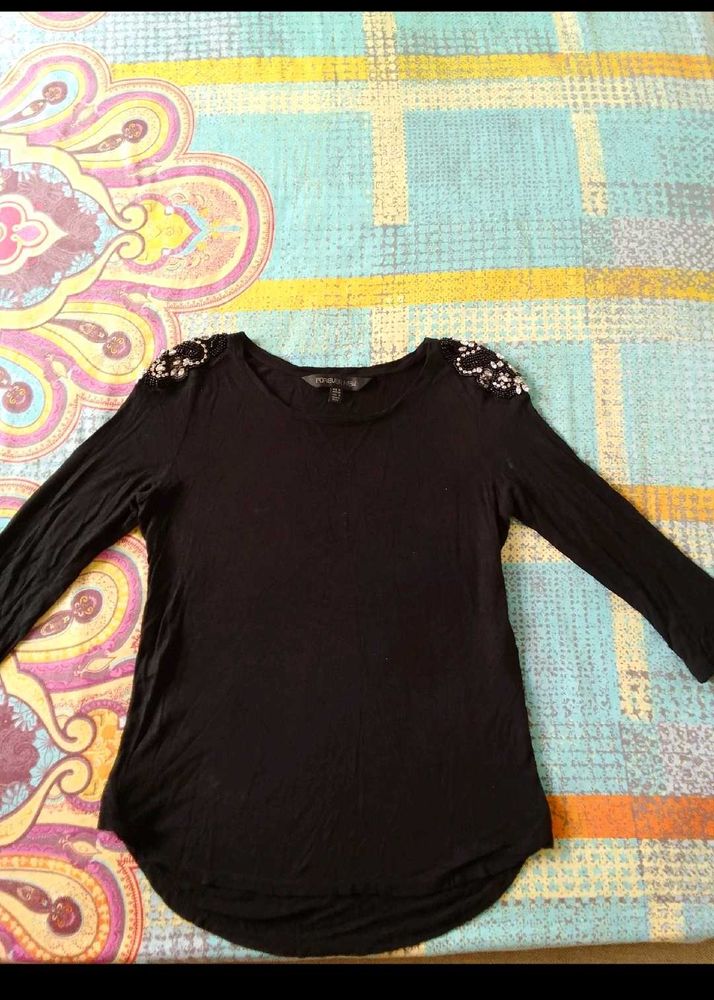Black Long Sleeve Top