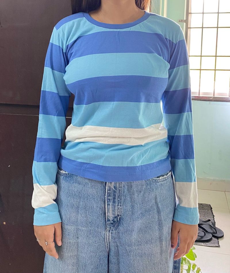 striped long sleeved t shirt