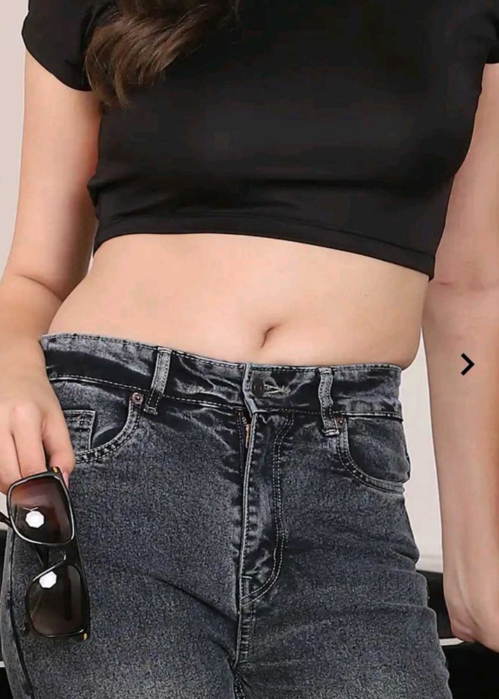 Boat Neck Extended Sleeves Back Open Crop Top