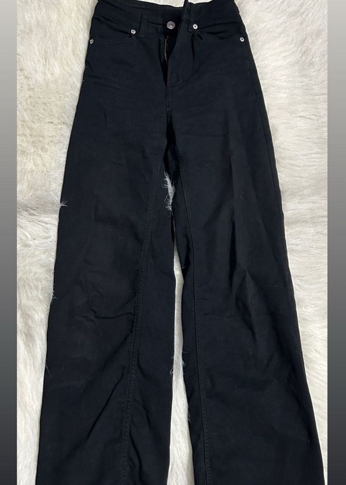 H&amp;M Wide Leg Twill Jeans/ Trouser