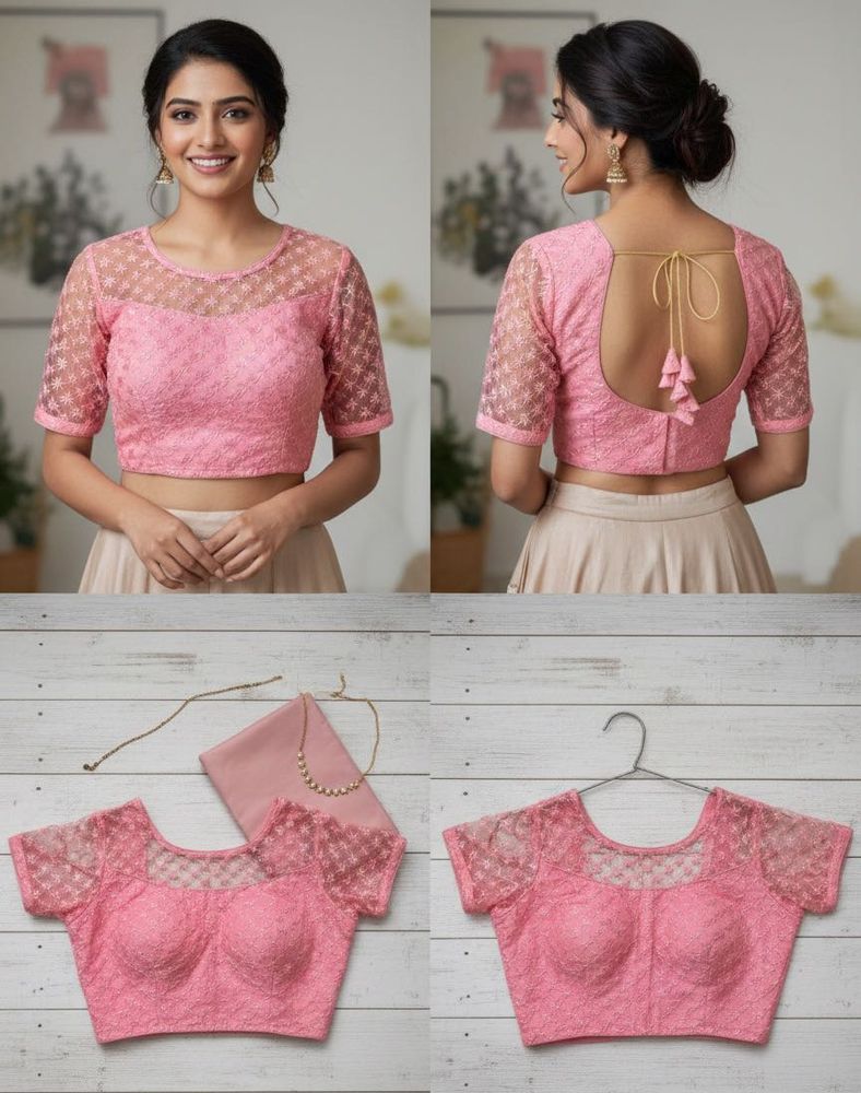 Pink Embroidered Blouse