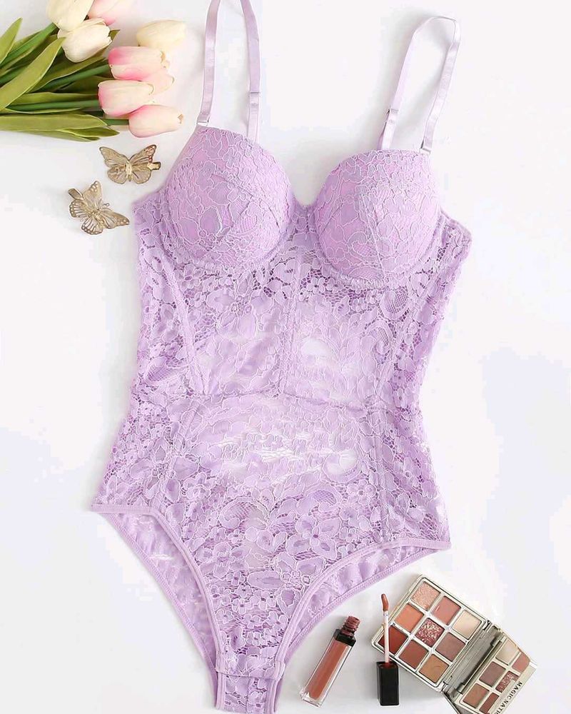 Corset Net Bodysuit