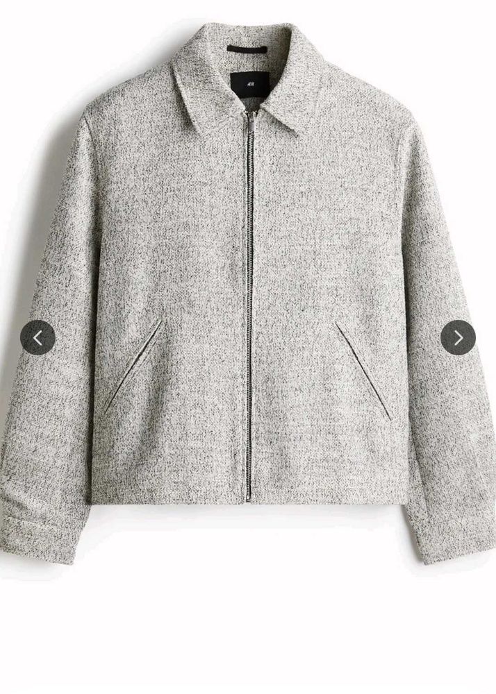 H&amp;M Grey Regular fit Shacket Jacket
