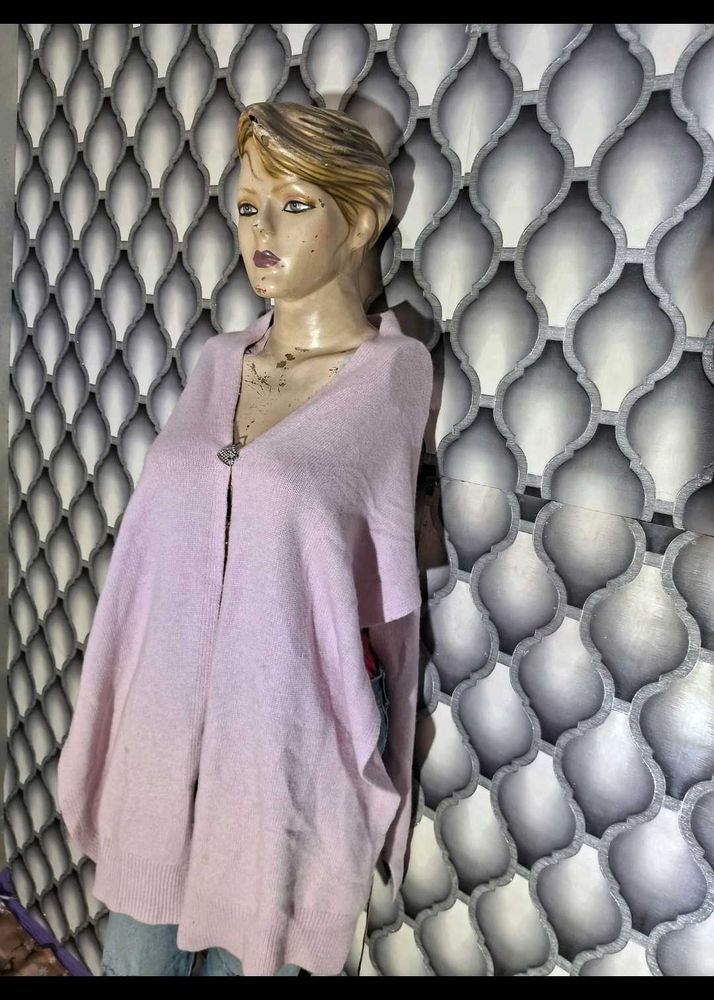 gucci pink  Knit Poncho