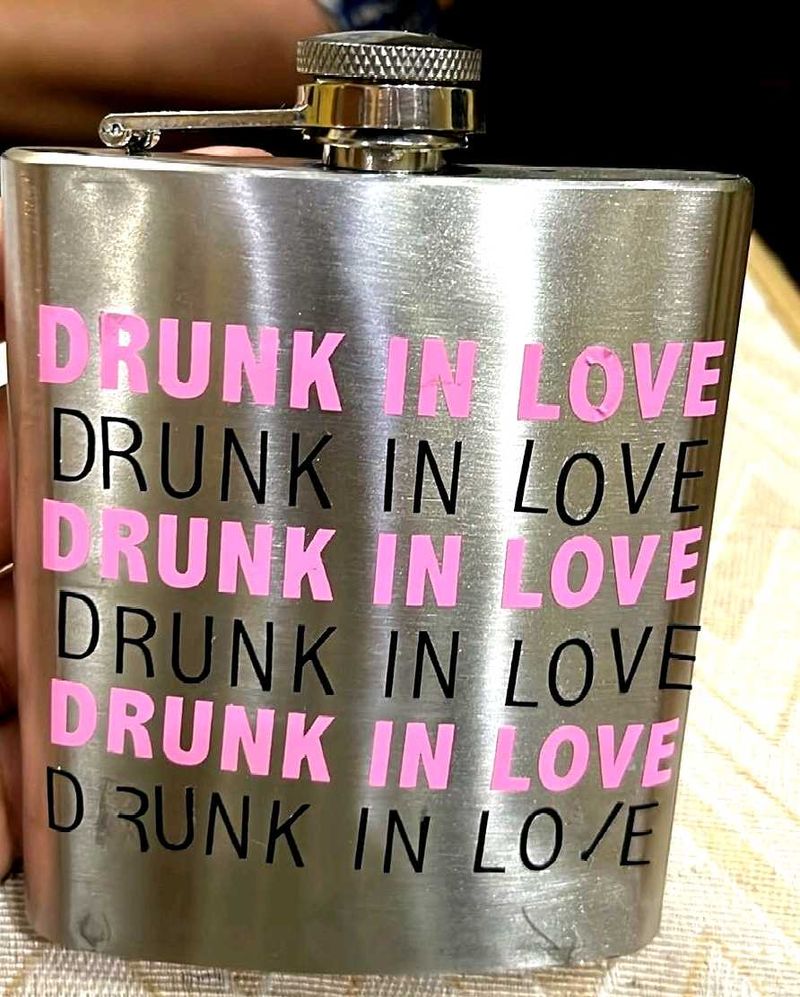&#34;Drunk in Love&#34; Stainless Steel Flask