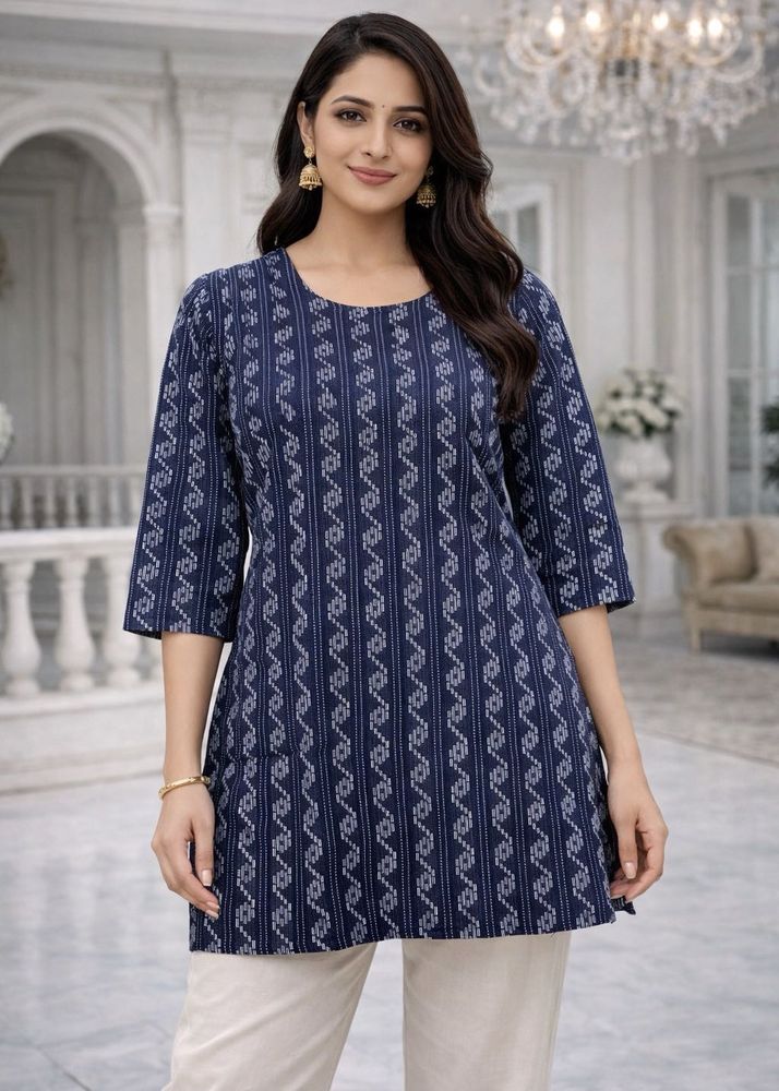 Stylish Indigo Print Kurti