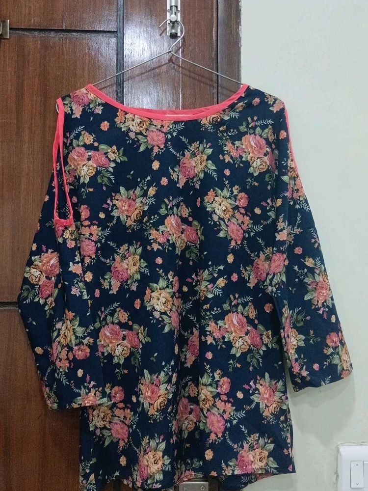 Floral Print Casual Top