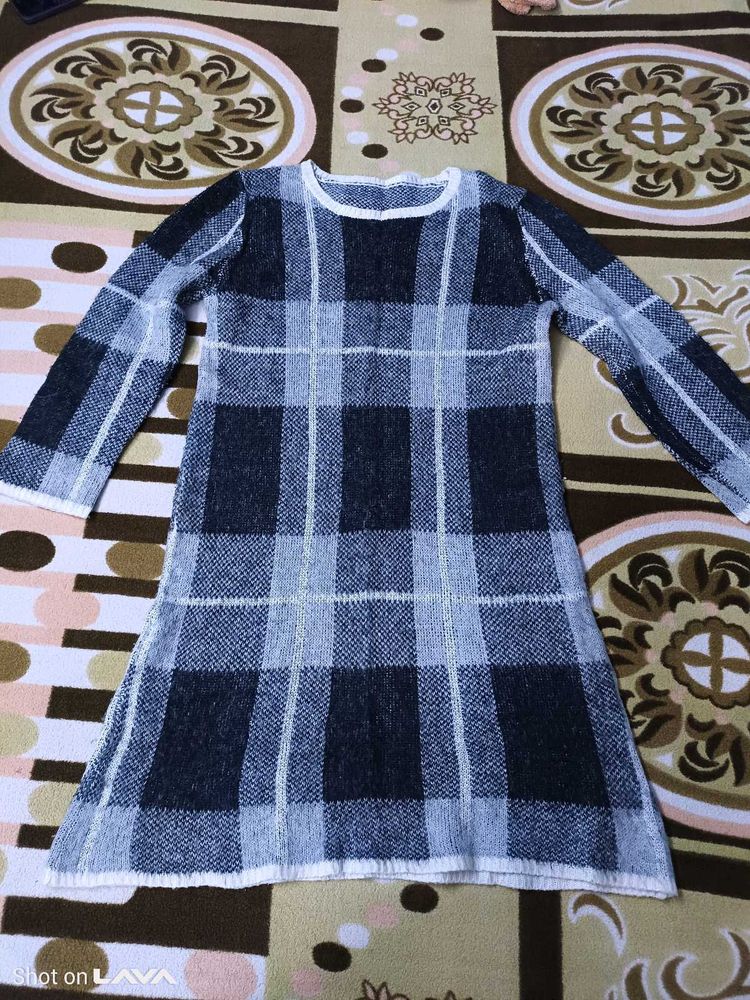 Plaid Knit Dress