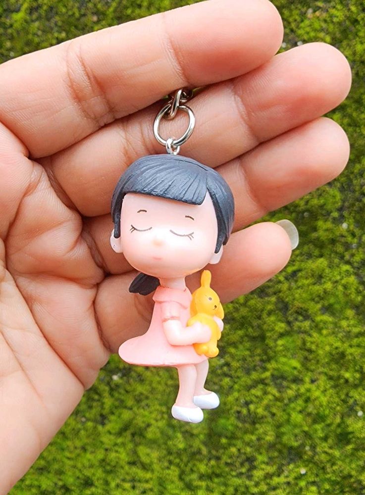 Cute Girl Keychain (Small Size)