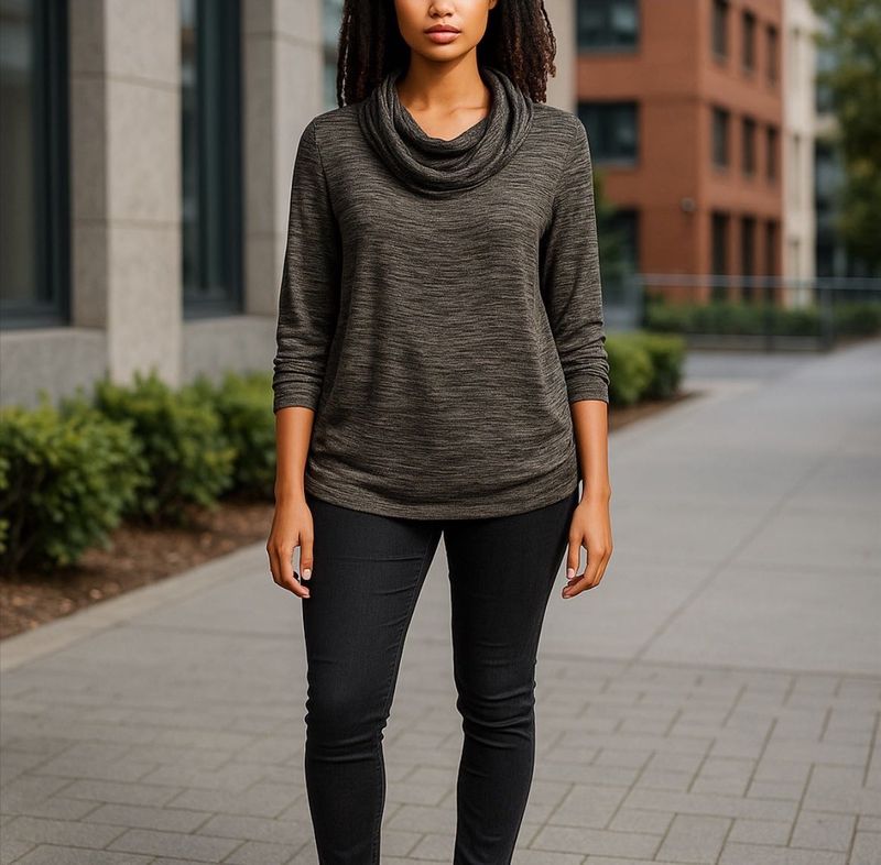 Stylish Cowl Neck Top