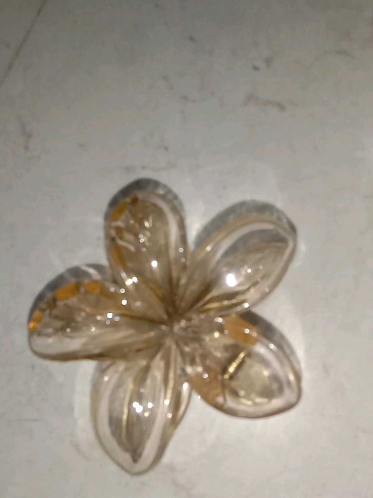 Glass Flower Decor