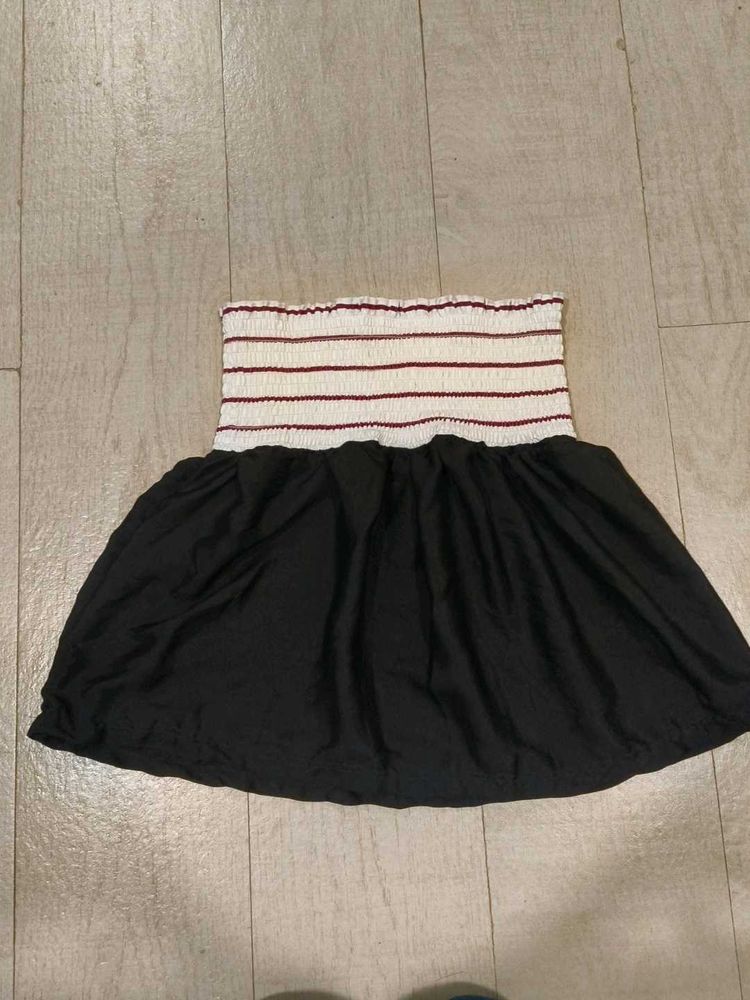 peplum tube top