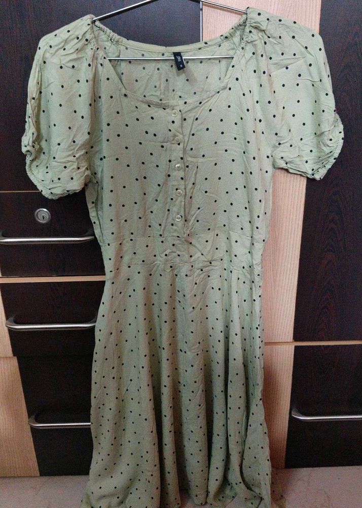 Mint Green Polka Dot Dress