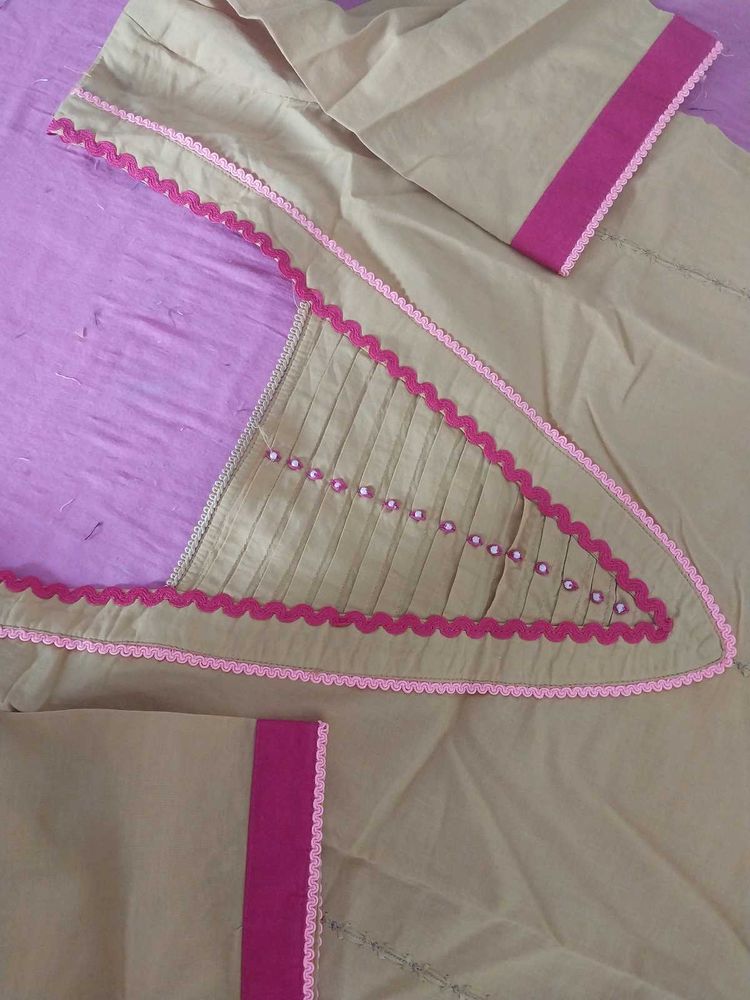 Mustard Kurta With Bottom