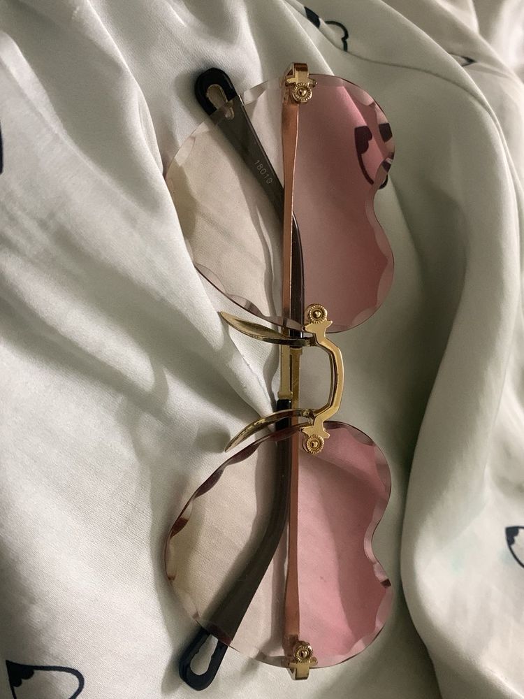 Rimless Butterfly Sunglasses