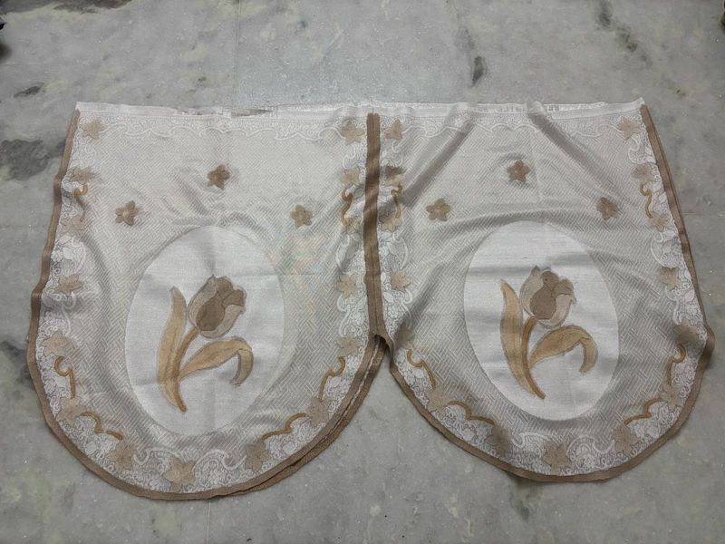 Embroidered Floral Sofa Armrest Cover