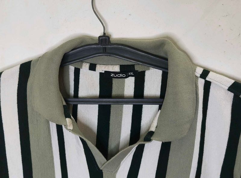 Striped Zudio Polo Shirt - XXL