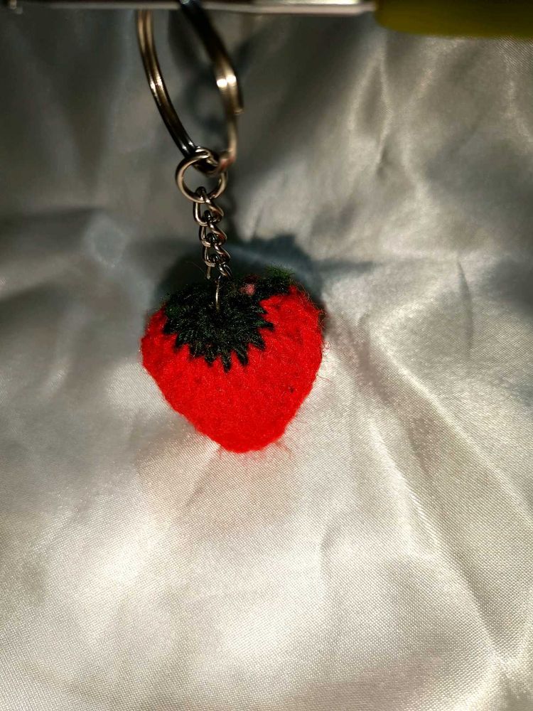 Strawberry Keychain Charm