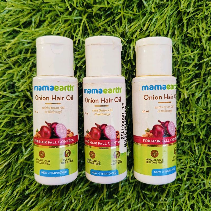 3Pcs Mamaearth Onion Hair Oil