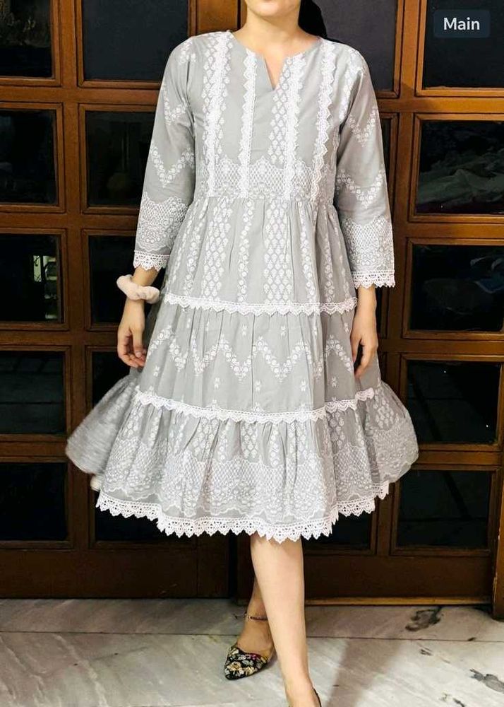Pure Rich Cotton Lace Dress