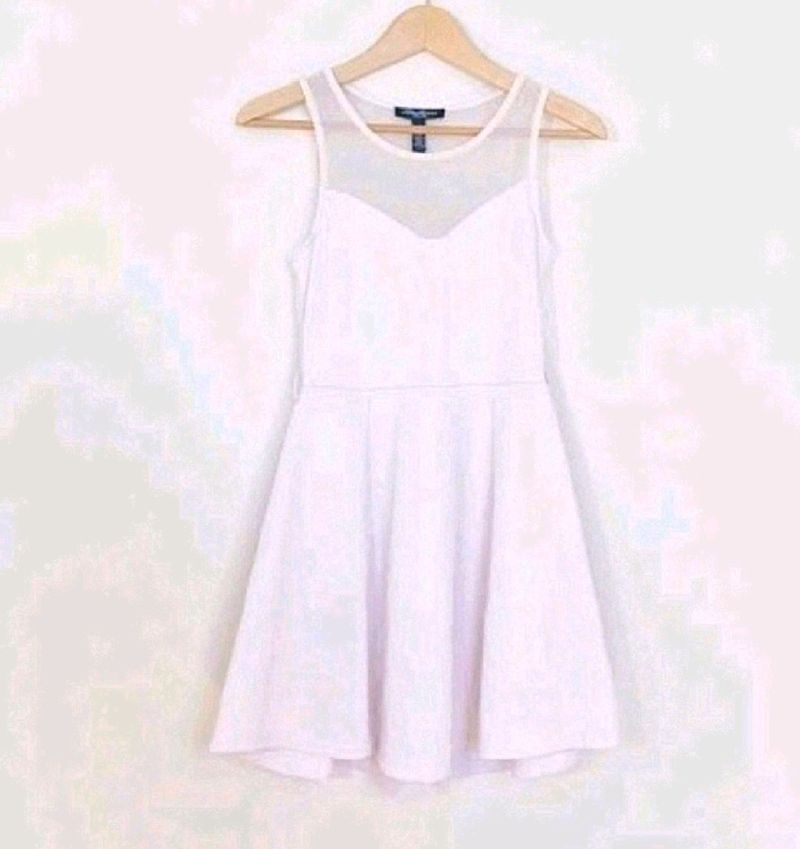 H&amp;M White Skater Dress