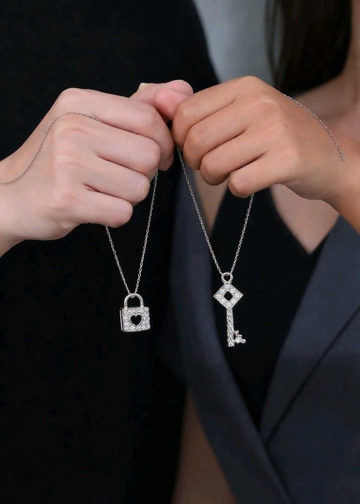 Lock &amp; Key Pendant Necklaces