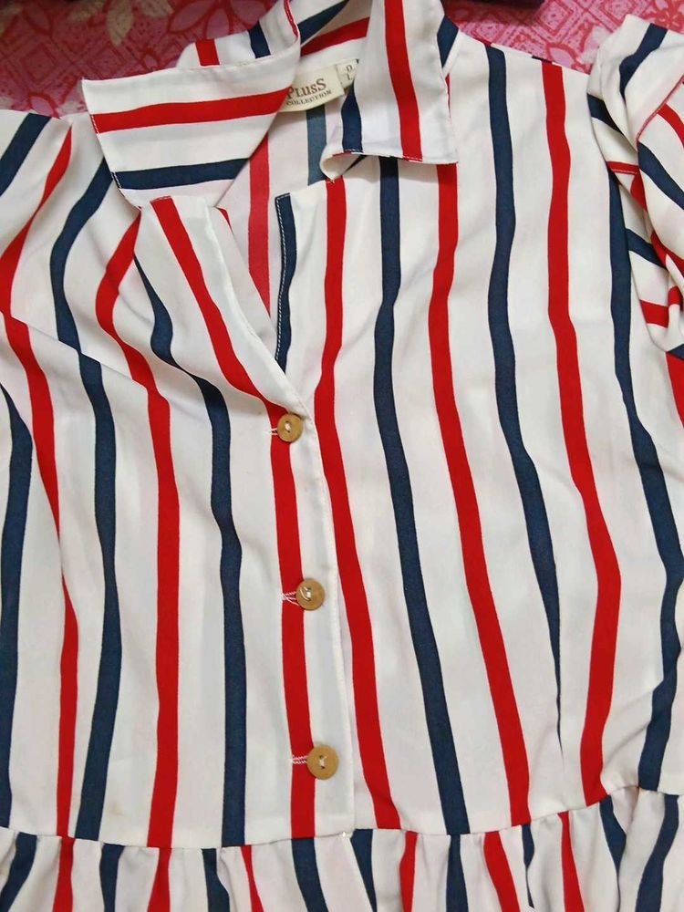 Striped Button-Down Shirt