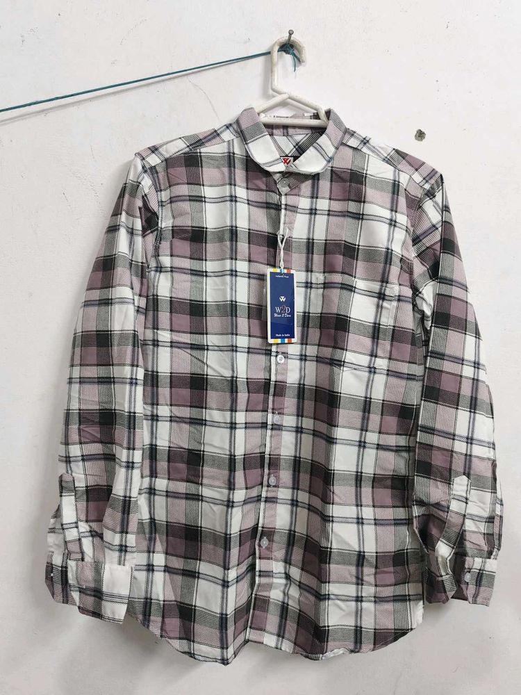 Plaid Long Sleeve Button Down Shirt
