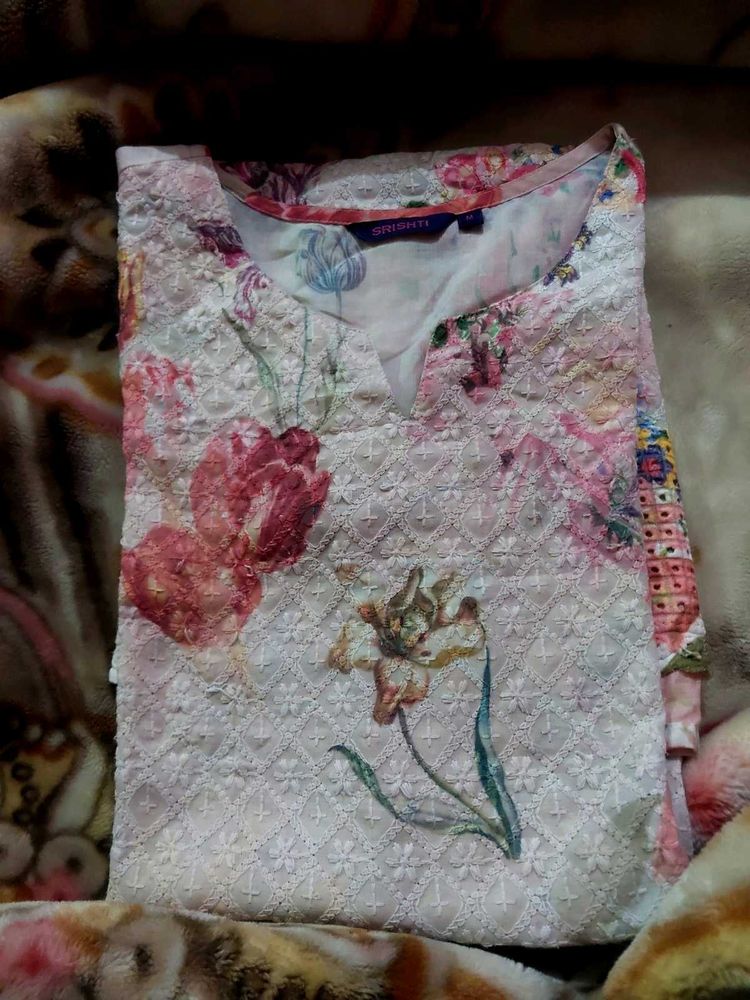 Floral Embroidered Kurti