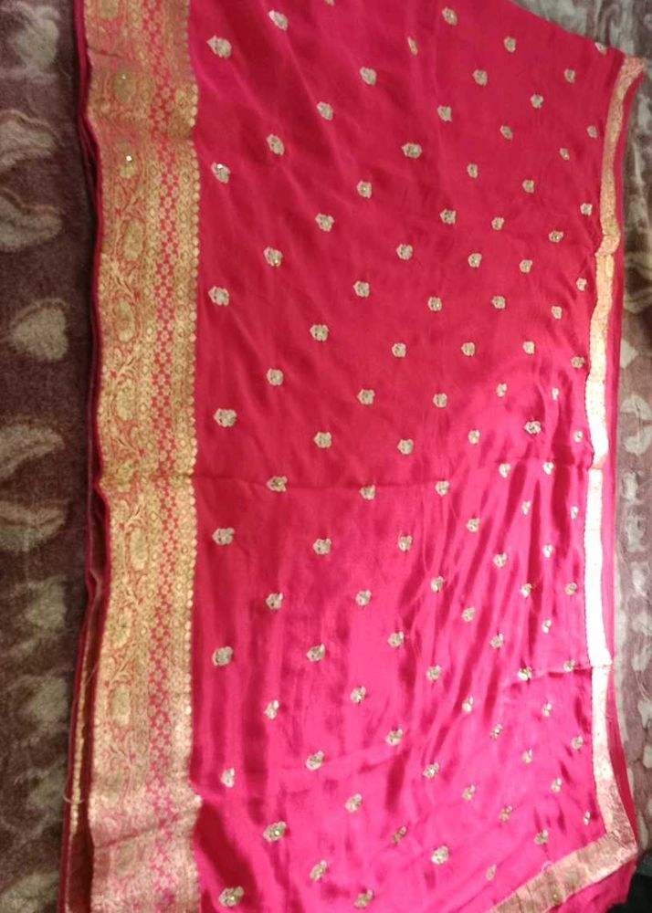 Elegant Pink Saree