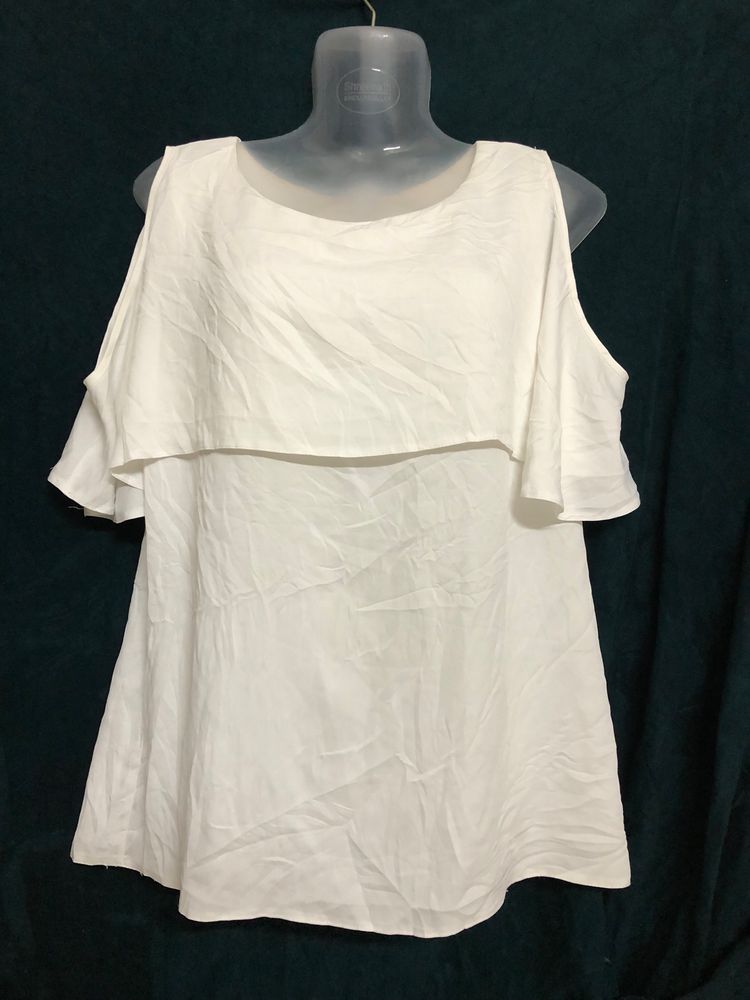 Elite White Stylish Top