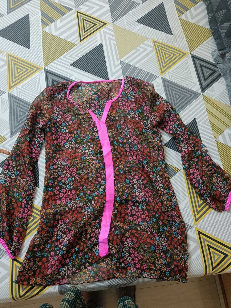 Floral Minimal Print Shirt
