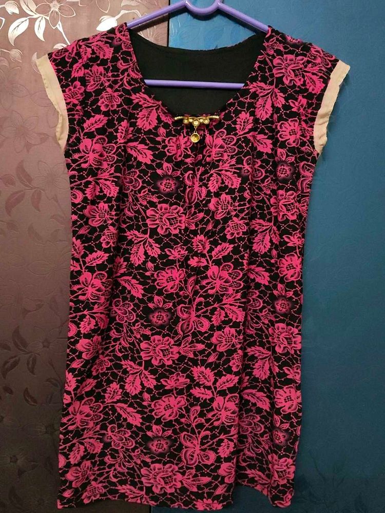 Pink Floral Dress